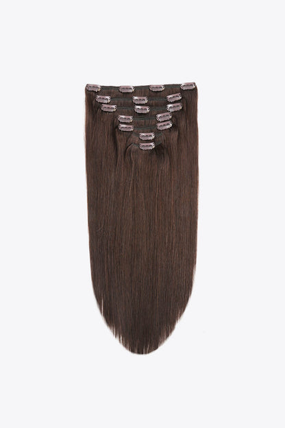 18" 120g Clip-In Hair Extensions Indian Human Hair