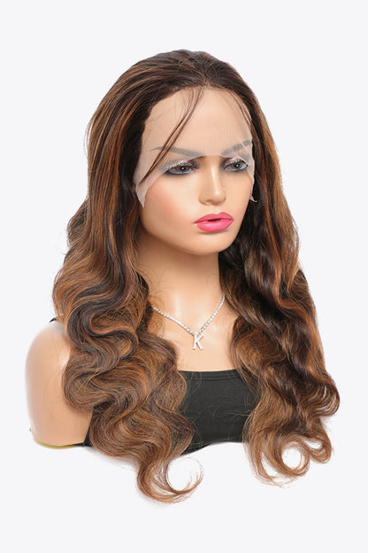 18" #P4/27 13x4 Lace Front Wigs Highlight Human Hair Body Wave150% Density