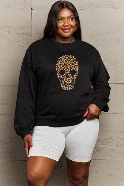 Simply Love Full Size Drop Shoulder Graphic Sweatshirt