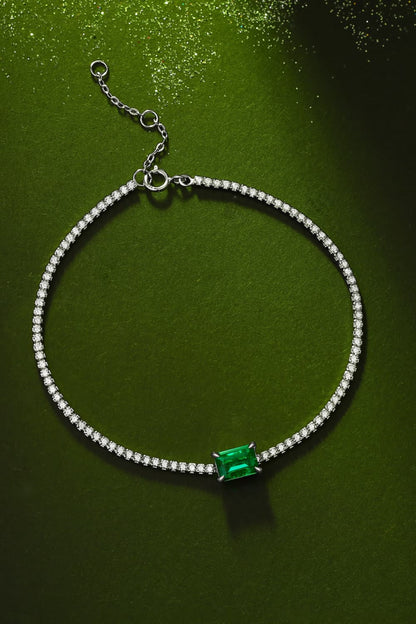 1 Carat Adored Lab-Grown Emerald Bracelet