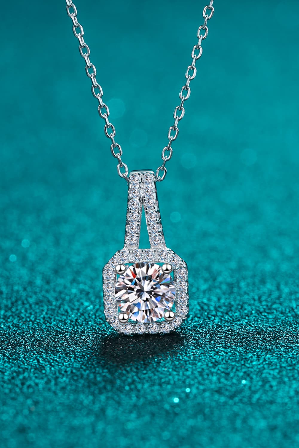 .5 Carat Moissanite 925 Sterling Silver Necklace