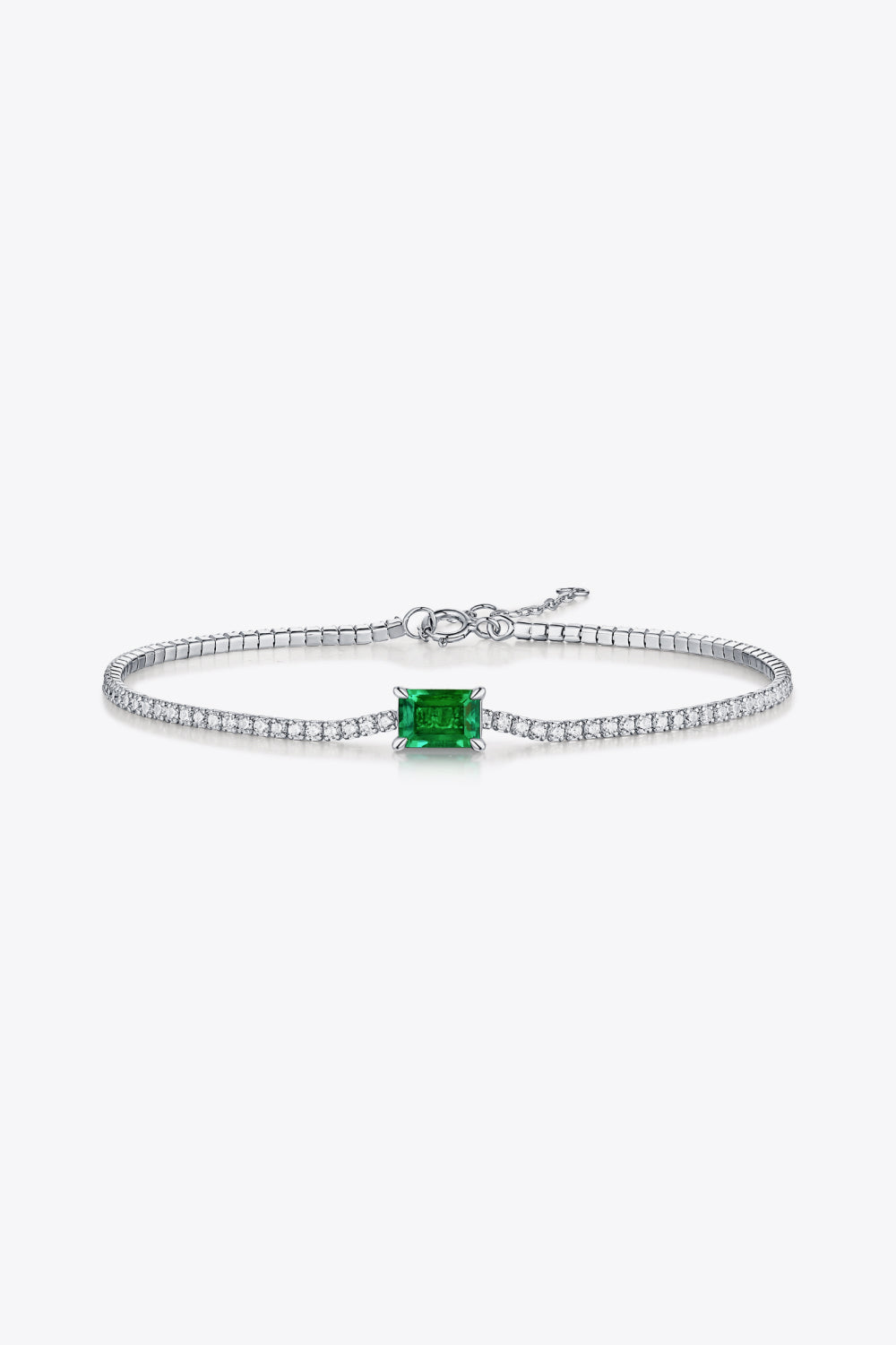 1 Carat Adored Lab-Grown Emerald Bracelet