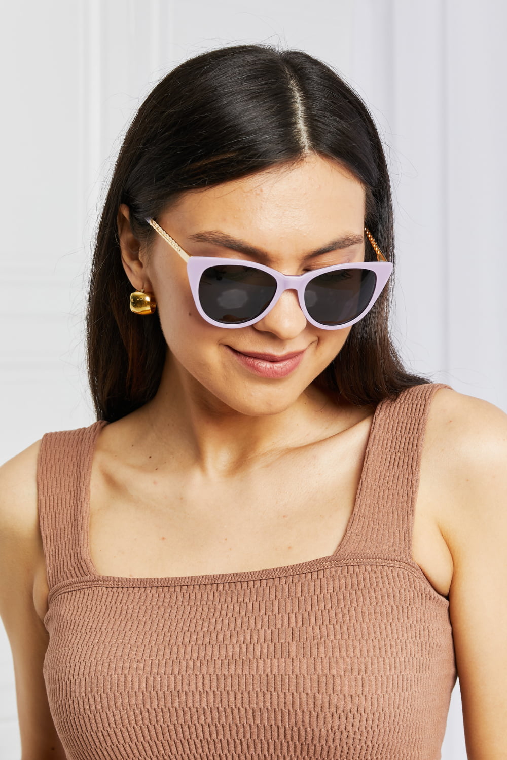 Cat-Eye Acetate Frame Sunglasses