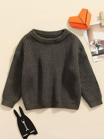 Round Neck Long Sleeve Sweater