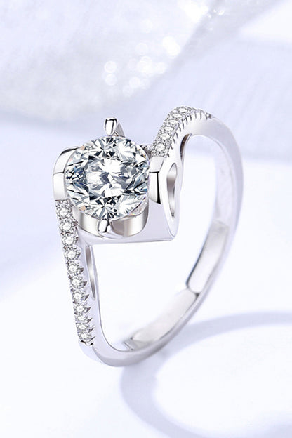 1 Carat Darling You 925 Sterling Silver Moissanite Ring