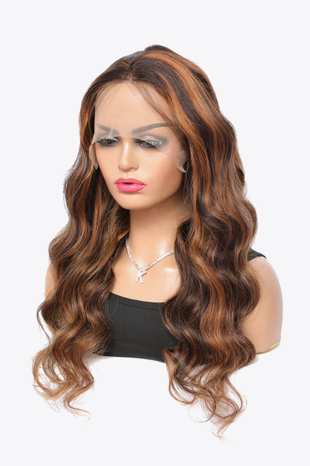 18" #P4/27 13x4 Lace Front Wigs Highlight Human Hair Body Wave150% Density