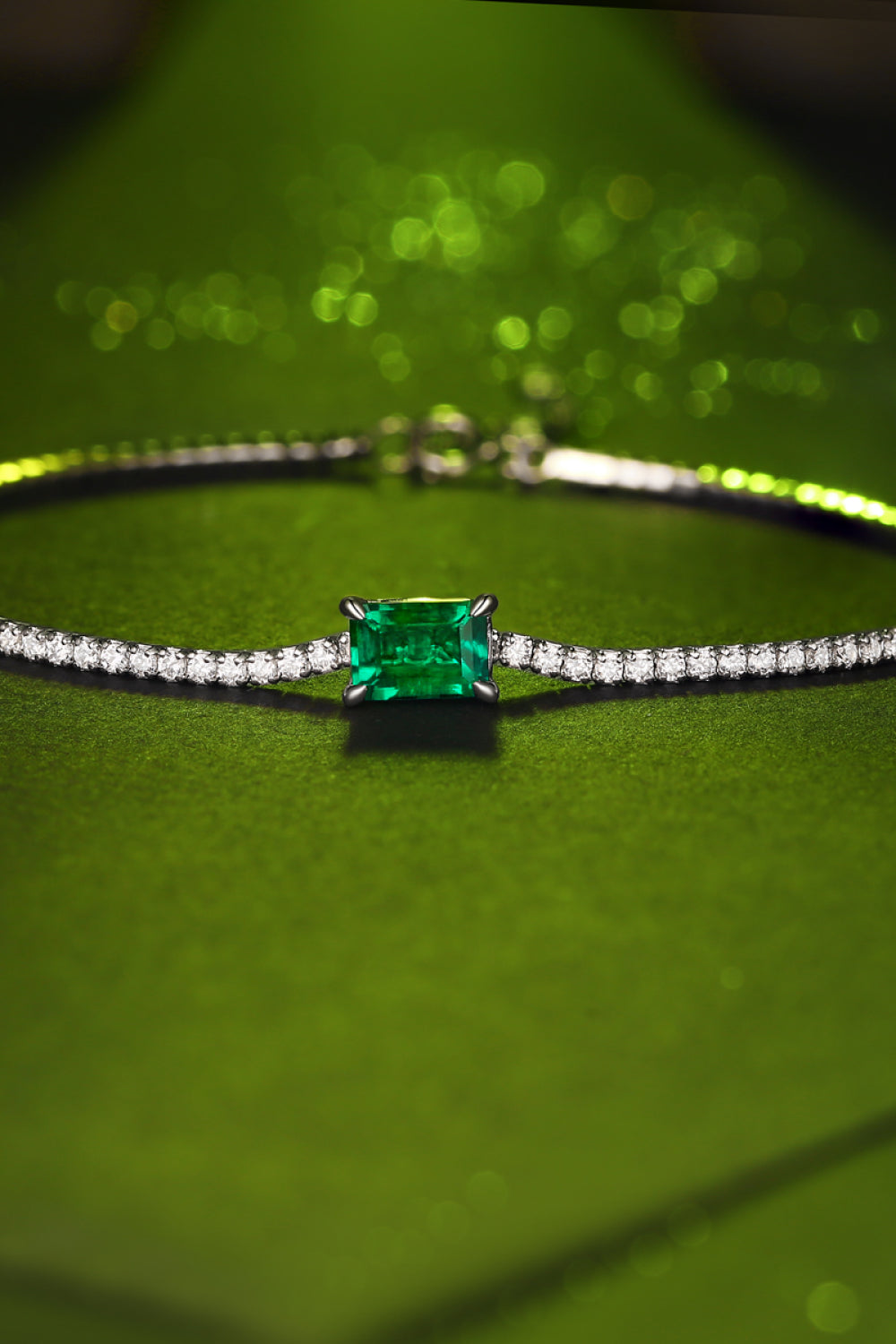 1 Carat Adored Lab-Grown Emerald Bracelet