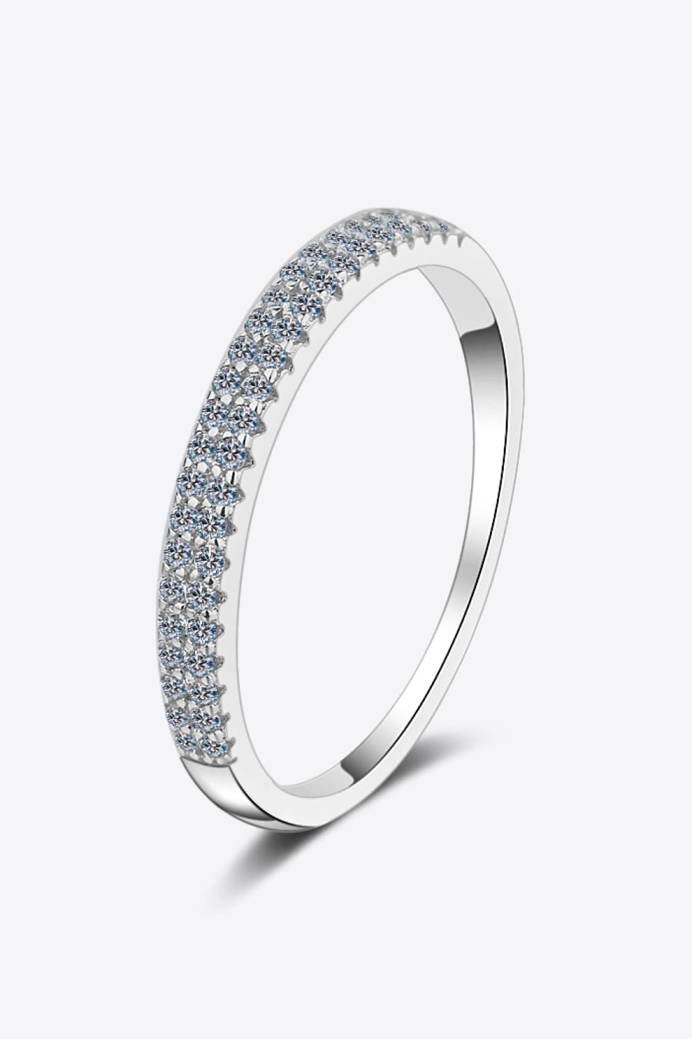 .23 Carat Moissanite 925 Sterling Silver Half-Eternity Ring