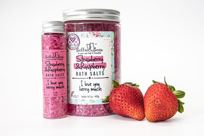 Bella & Bear - Strawberry & Raspberry Bath Salts 2.oz
