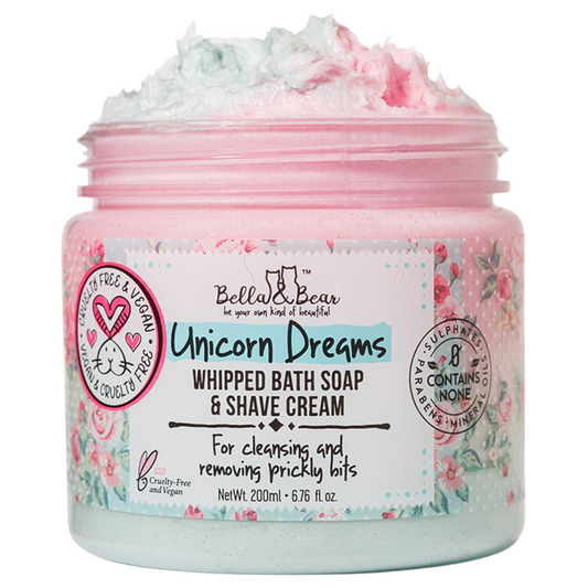 Bella & Bear - Unicorn Dreams Whipped Bath Soap & Shave Cream 6.7oz