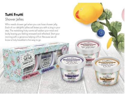 Bella & Bear - Tutti Frutti Shower Jelly 3.4oz - 3 Pack Gift Set