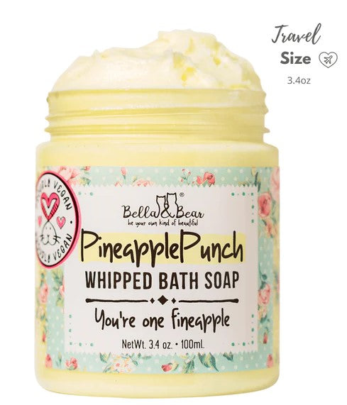 Bella & Bear - Pineapple Punch Whipped Bath Soap 3.4oz