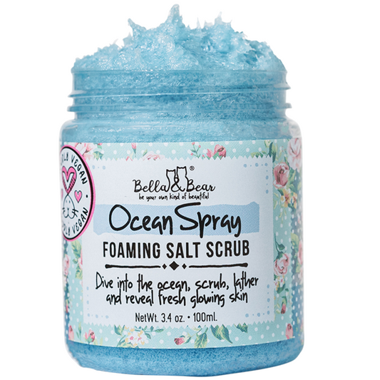 Bella & Bear - Ocean Spray Foaming Salt Scrub 3.4oz