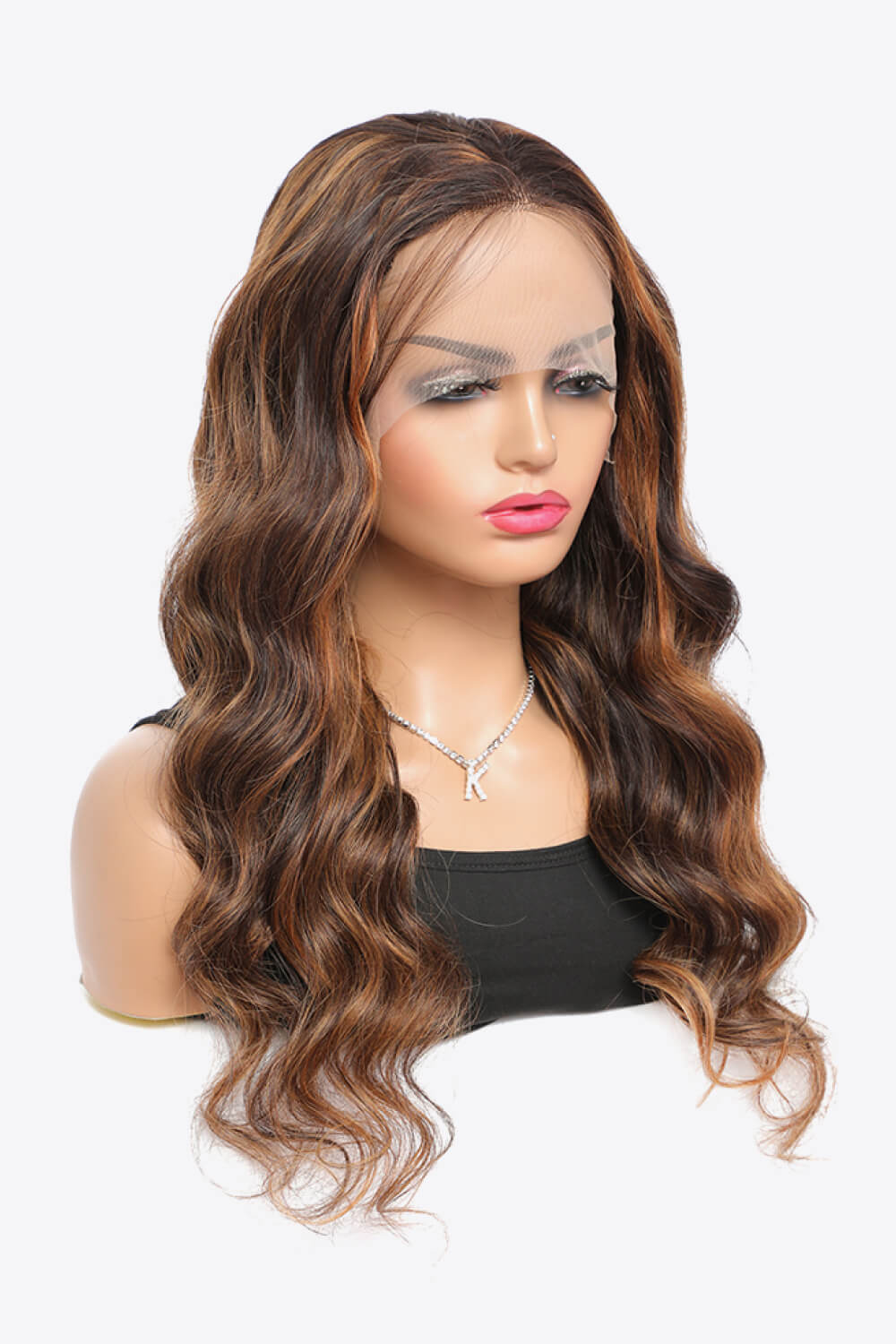 18" #P4/27 13x4 Lace Front Wigs Highlight Human Hair Body Wave150% Density