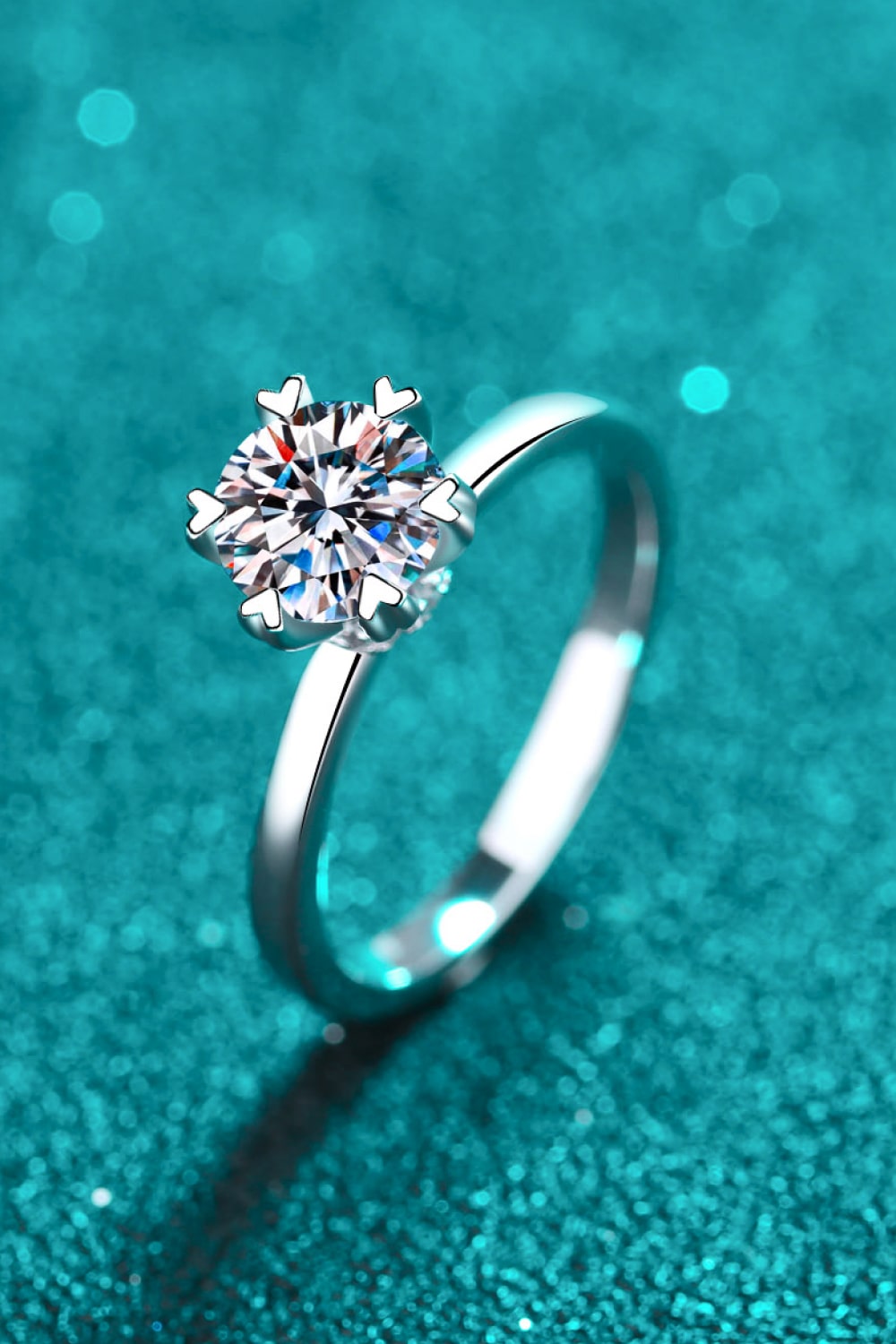 1 Carat Pleasant Surprise 925 Sterling Silver Moissanite Ring