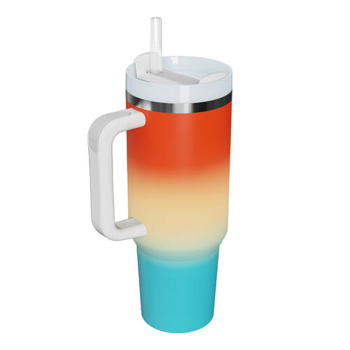 Gradient Multicolor Stainless Steel Tumbler - 40oz