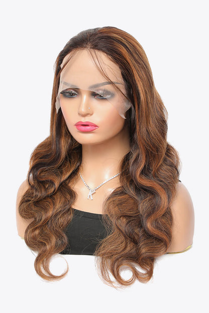 18" #P4/27 13x4 Lace Front Wigs Highlight Human Hair Body Wave150% Density