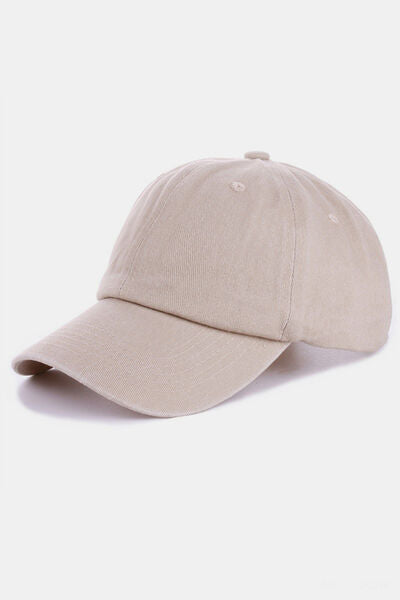 Zenana Plain Adjustable Baseball Cap