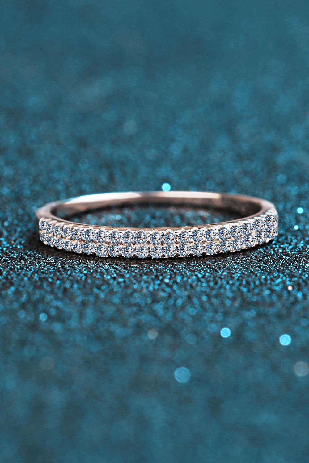 .23 Carat Moissanite 925 Sterling Silver Half-Eternity Ring