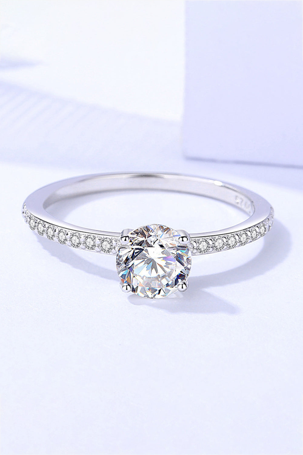 .8 Carat Moissanite 2-Piece 925 Sterling Silver Ring