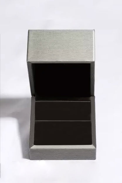 5 Carat Moissanite Platinum-Plated Side Stone Ring