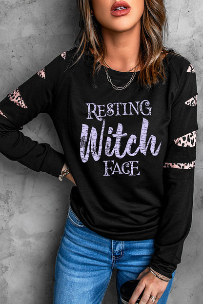 RESTING WITCH FACE Graphic Sweatshirt