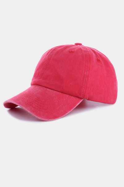 Zenana Plain Adjustable Baseball Cap