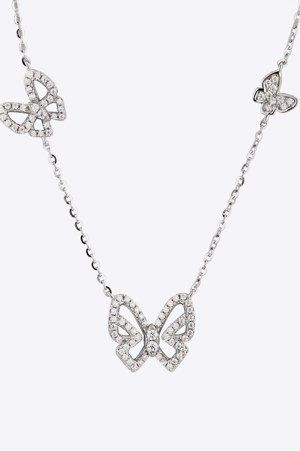.48 Carat Moissanite Butterfly Shape Necklace