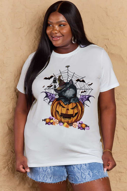 Simply Love Full Size Jack-O'-Lantern Graphic T-Shirt