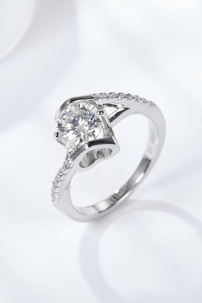 .5 Carat Limitless Love Platinum-Plated Moissanite Ring