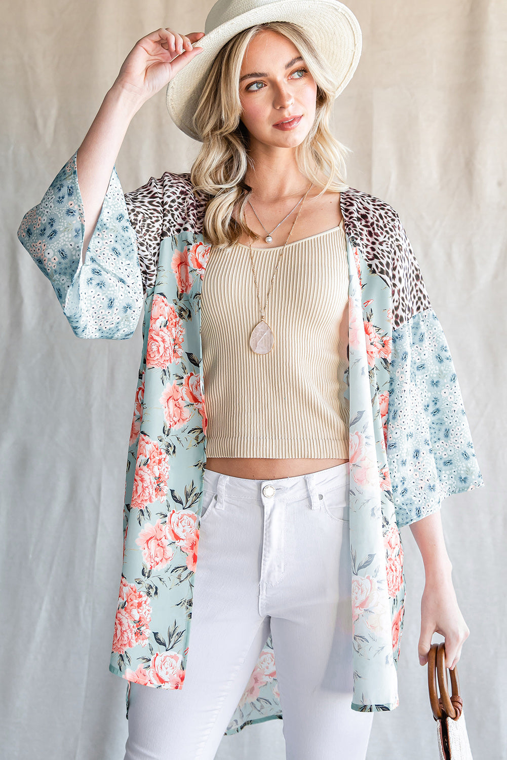 Quarter sleeve outlet cardigan